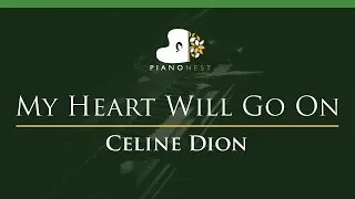 Celine Dion - My Heart Will Go On - LOWER Key (Piano Karaoke)