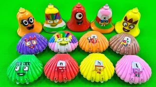 Looking for Numberblocks Bell, Seashell CLAY Coloring! Mixing CLAY Shape Box Satisfying, ASMR