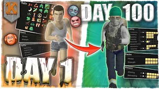 I Survived 100 Days as the WEAKEST Character in Project Zomboid