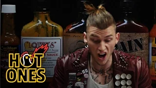 Machine Gun Kelly Talks Diddy, Hangovers & Amber Rose While Eating Spicy Wings | Hot Ones