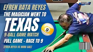 ⭐ Efren Reyes Full Game in Texas USA open pool tournament 9 Ball Game Hill-Hill Match #efrenreyes