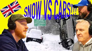 SNOW VS CARS REACTION!! | OFFICE BLOKES REACT!!