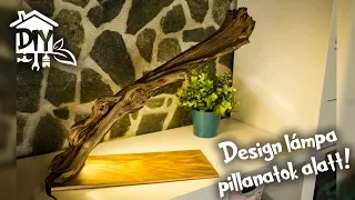 Asztali lámpa egy rusztikus fából! | Green Cottage DIY