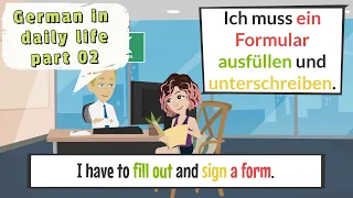 #02 Deutsch Lernen | german in daily life | Deutsch A1-A2 | german for beginners | german learning