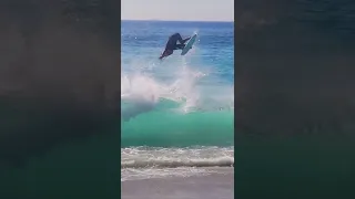 Fun backside air from yesterday’s skimboarding session !