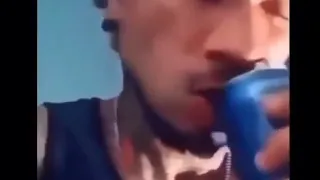 Man bites top of Pepsi can off