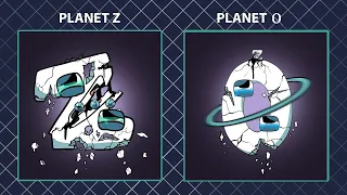 Alphabet Lore But Fixing Letters - Alphabet Lore Planet Z x Planet O