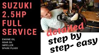 2008 Suzuki 2.5hp Full and detailed service and run- {Everything you need to know}
