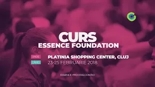 Curs Essence Foundation Therapeutic Process, Cluj Napoca, 2018