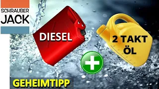 Mix 2-stroke oil with the diesel. Who benefits from the insider tip?