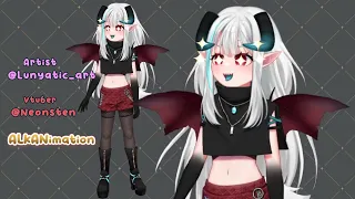 a Dramon girl coming to life !! Vtuber model showcase