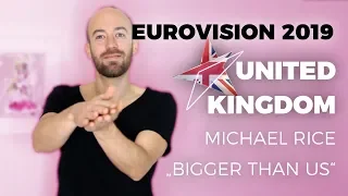 🇬🇧 Michael Rice "Bigger than us" (United Kingdom Reaction) (Eurovision 2019)