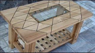 Coffee Table Made from Wooden Scrap