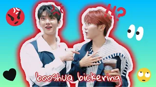 joshua and seungkwan being shady to each other : booshua love hate relationship