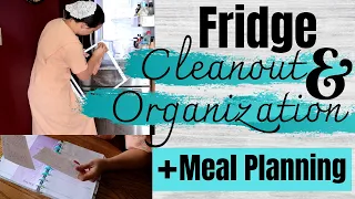 FRIDGE CLEAN OUT AND ORGANIZATION / MY MEAL PLANNING / MENNONITE MOM