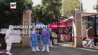 Shanghai residents struggle for medicine, food