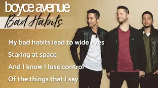 Bad Habits - Ed Sheeran (Lyrics)(Boyce Avenue acoustic cover) on Spotify & Apple