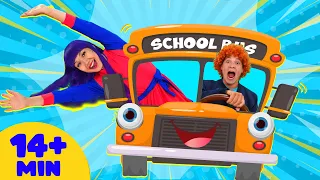 Wheels on the Bus Go Round and Round + MORE | BalaLand | Nursery Rhymes & Kids Songs