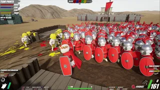 250 Spearmen Guarding The Central Fort AGAINST 3 ARMIES (Shieldwall)