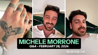 Michele Morrone answering fan questions (February 28, 2024)