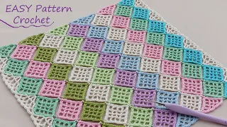 НОВИНКА!!!🤗CВЯЗАЛА такую красоту из остатков пряжи! ВЯЗАНИЕ КРЮЧКОМ 🎁 SUPER EASY Pattern Crochet