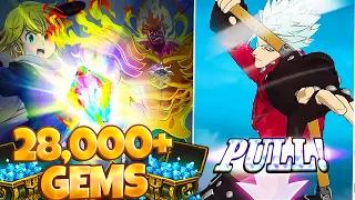28000+ GEMS!! YOU'VE NEVER SEEN SUMMONS LIKE THIS! | Seven Deadly Sins: Grand Cross