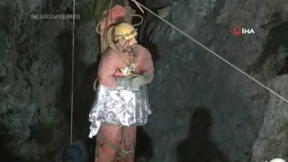 American explorer rescued from deep Turkish cave