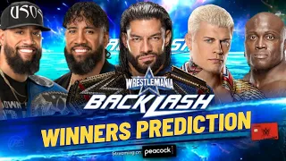 WrestleMania Backlash 2022 || Winners prediction