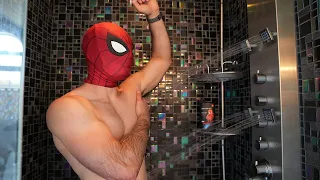 Spiderman's Daily Routine In Real Life (Parkour, Fights Crime)
