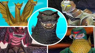 Godzilla: Destroy All Monsters - All Bosses & Ending (Gameplay in 4K 60FPS ULTRA HD)