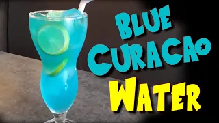 Blue curacao water || Blue curacao drink || Easy to make || The mocktail house