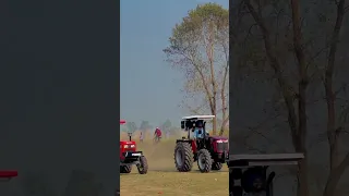 tractor racing swaraj 855 vs massey 9500 4x4 #tractorlover #kisanektazindabaad #masseyferguson #855