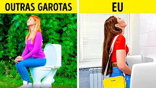 TRUQUES E ENGENHOCAS INCRÍVEIS PARA O BANHEIRO 🚽 || COMO SE COMPORTAR NO BANHEIRO