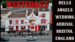 Hells Angels Wedding arrival, Bristol England