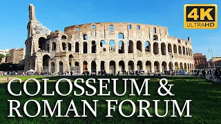 Colosseum & Roman Forum - Rome Italy - [4K] Virtual Tour | Museum Travellers Guide