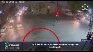 Toy karvanında avtoxuliqanlıq edən şəxs saxlanılıb