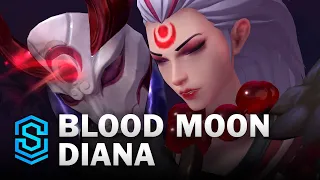 Blood Moon Diana Wild Rift Skin Spotlight