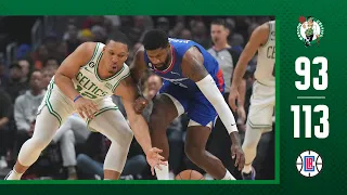 INSTANT REACTION: Celtics held to season-low 93 points in loss to Clippers