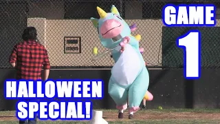 OUR FIFTH ANNUAL HALLOWEEN SPECIAL! | Offseason Softball Series | Game 1