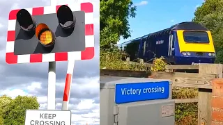 Class 43 'HST' at Victory Level Crossing, Somerset