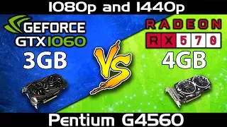 RX 570 vs GTX 1060 | Pentium G4560 | 1080p and 1440p Comparison | Latest Driver Update