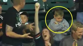 SPORTS FANS STEALING BALL FROM KIDS!