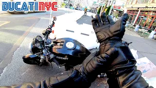 Gorg Dumbo + Adorbs Brooklyn Heights | quick ride on Ducati Monster in NYC v1403