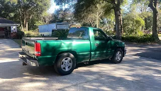 Turbo LS street truck build. first startup! it sounds mean.