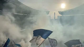 Hertha BSC gegen Union Berlin ( 1 : 4 ) Pyro der Herthaner