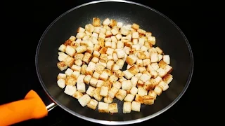 Quick Garlic Croutons Recipe