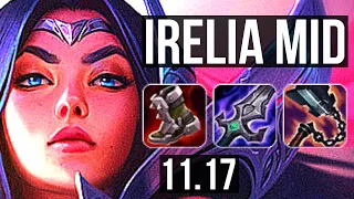 IRELIA vs QIYANA (MID) | Rank 4 Irelia, Rank 7, 7 solo kills, Legendary | BR Challenger | v11.17