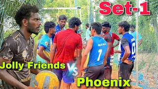 20k match | Set-1 | Jolly friends vs Phoenix | Pondicherry match | Mr Love Volleyball