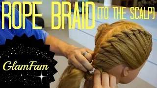 How to Rope Braid to the Scalp | 2 strand twists