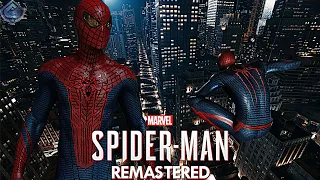 Spider-Man PS5 Remastered - Amazing Spider-Man Movie Suit Free Roam Gameplay! [4K Gameplay]